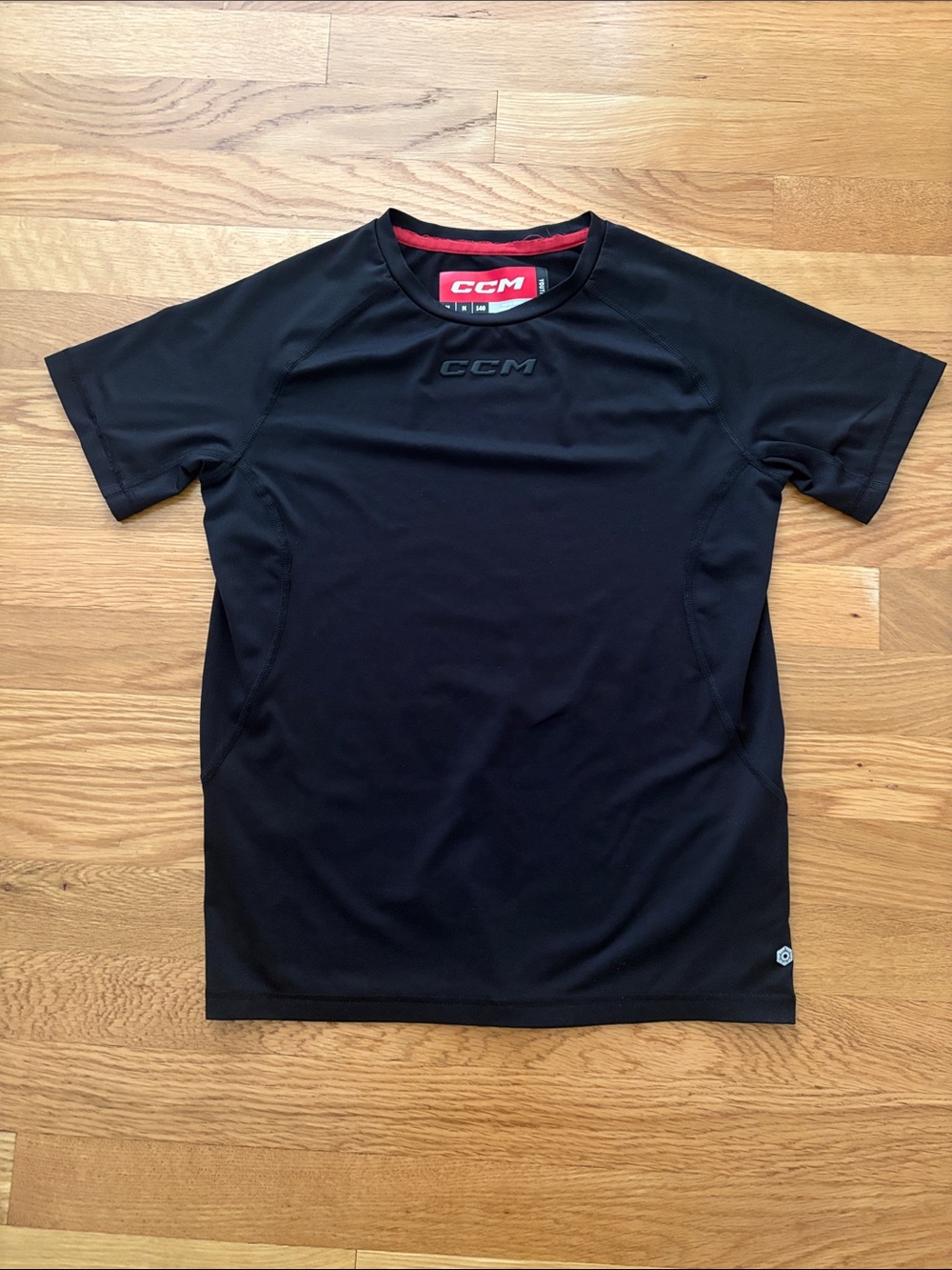 CCM Black Short-Sleeve Training Tee